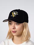 Бейсболка AMERICAN NEEDLE арт. 23022A-PPN Pittsburgh Penguins Corduroy Valin NHL (черный)
